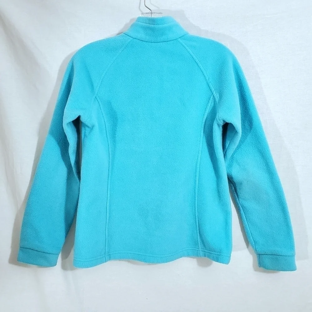 Columbia Children's Turquoise Blue Zip Fleece